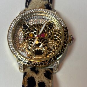 Betsey Johnson Tiger Bling Watch